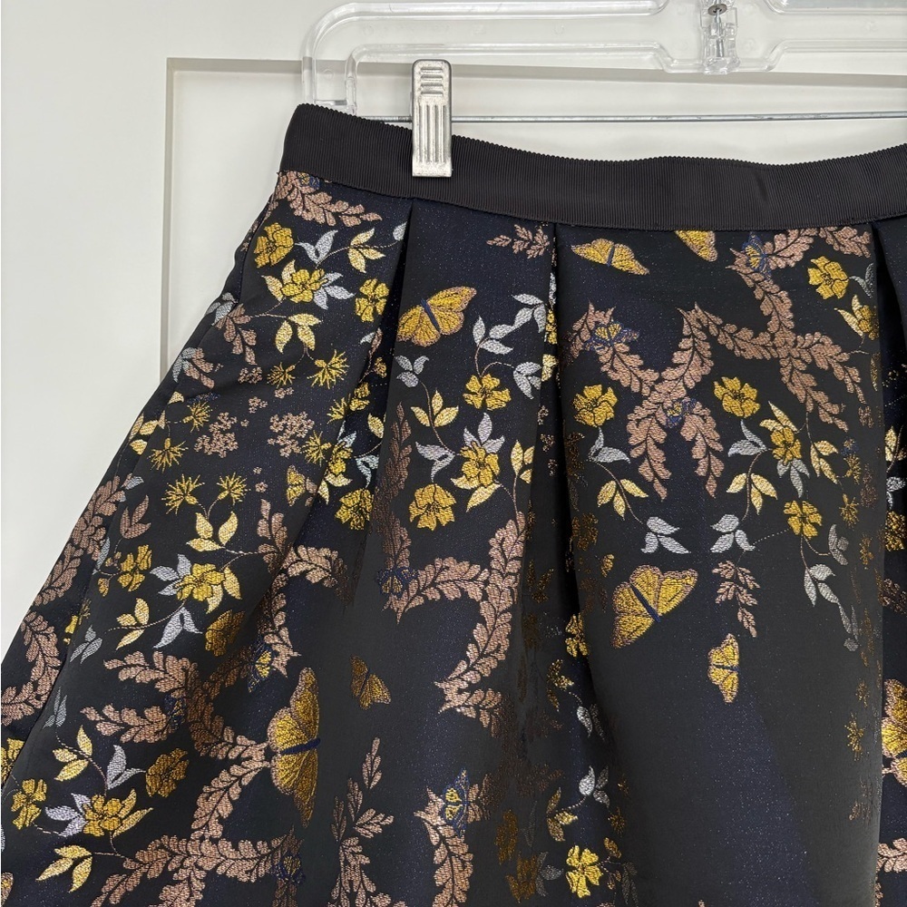 Ted Baker London Dotalle Kyoto Garden Jacquard Midi Skirt Sz 2 - Picture 6 of 11